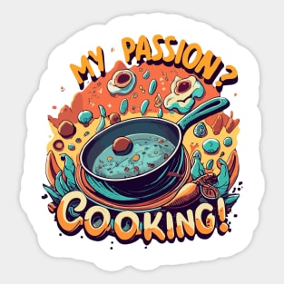 Cooking passion Sticker